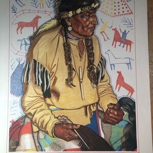 Vintage Winold Reiss Lithograph Print